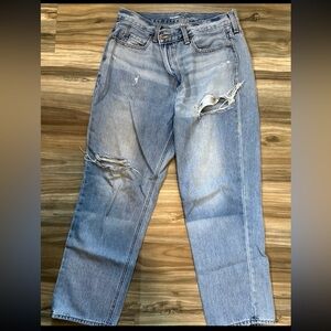 Old Navy slouchy straight high-rise jeans in size 8